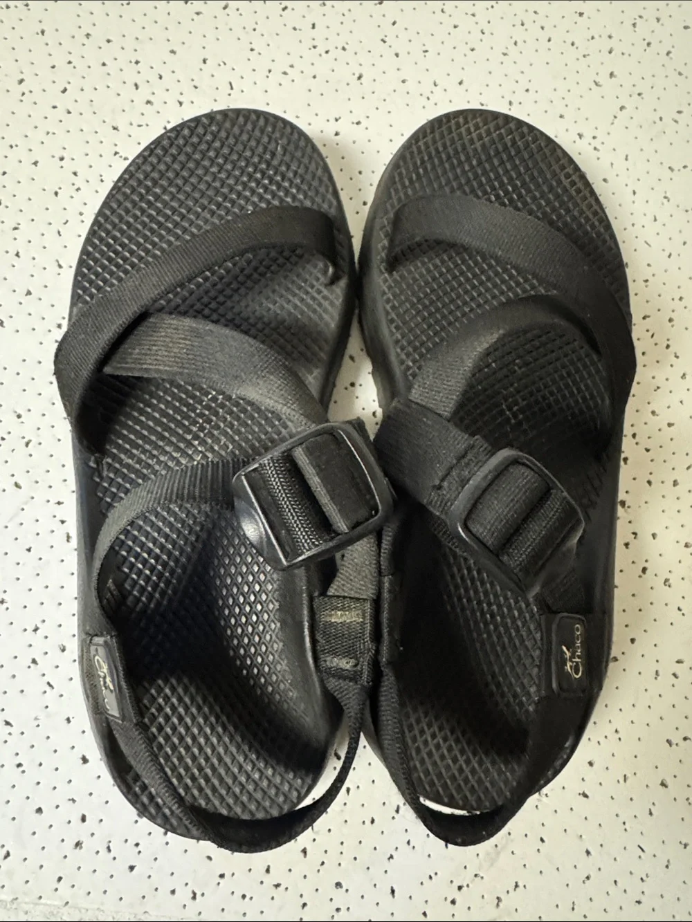 Chaco Black Strappy Outdoor Sandals